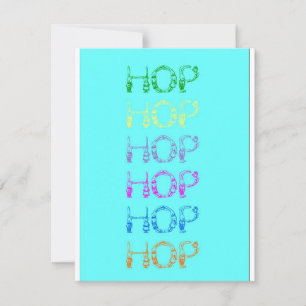 Poster Bunnies Carte de voeux Pâques Hop