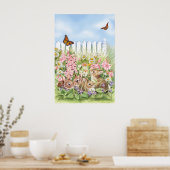 Poster Bunnies dans le jardin (Cuisine)