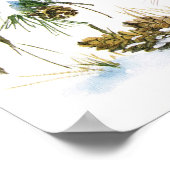 Poster Bunnies et oiseaux Profitez de la neige Décor de N (Coin)