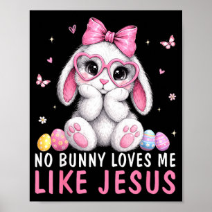 Poster Bunny aime comme Jésus Enfants femmes chrétiennes