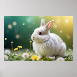Poster Bunny Animal Amusant Taille Miniature Fantastique