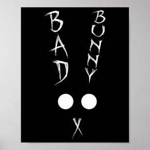 Poster Bunny Bad Rabbit Joyeux Oeufs de Pâques Chasse Pri
