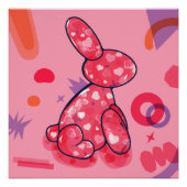 Poster Bunny Balloon (Devant)