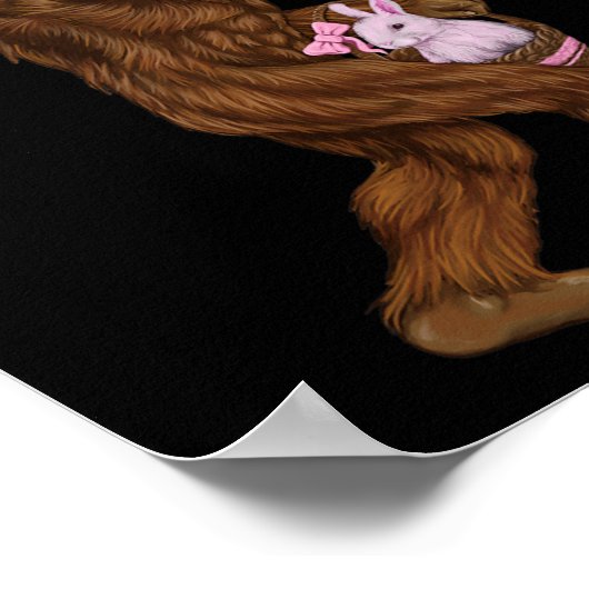 Poster Bunny Bigfoot Pâques Dans Un Byskis Amusant Dimanc (Coin)