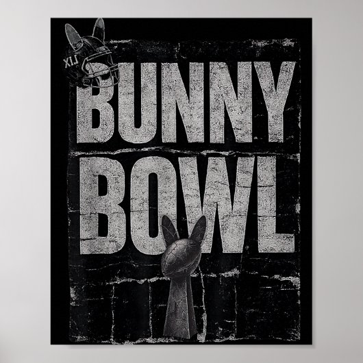 Poster Bunny Bowl Funny Halftime Show 2026 (Devant)