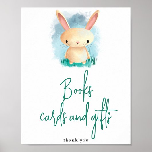 Poster Bunny - Cartes de livres et cadeaux (Devant)