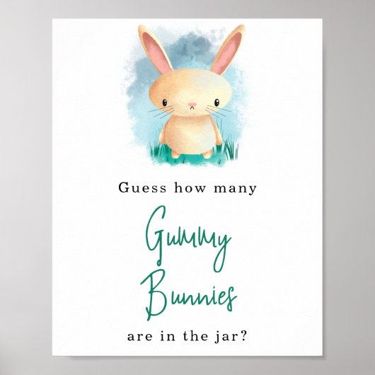 Poster Bunny - Combien de lapins gélifiés (Devant)