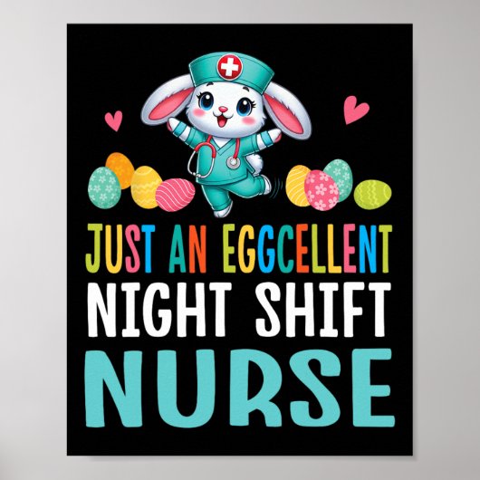 Poster Bunny Dance OEufs De Pâques Juste Une Soirée Éclat (Devant)