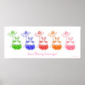 Poster Bunny de marmite couleur primaire (Devant)