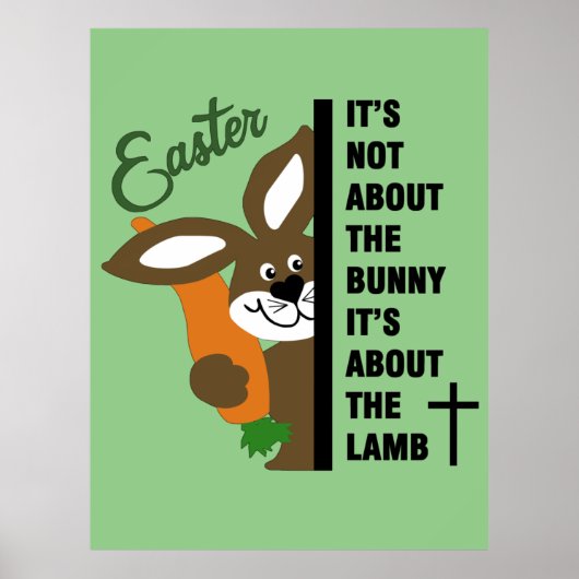 Poster Bunny de Pâques (Devant)