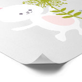 Poster Bunny de Pâques do-it-yourself Modèle d'empreintes (Coin)