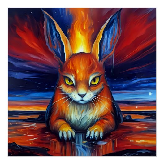 Poster Bunny en colère (Devant)