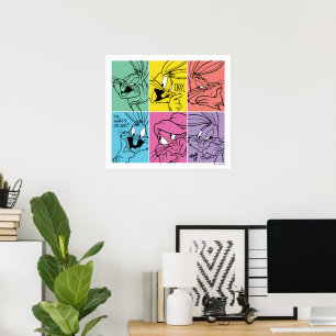 Poster BUNNY™ - Expressions de blocs de couleur
