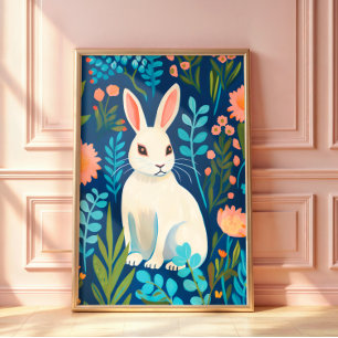 Poster Bunny Floral