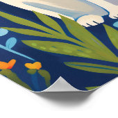 Poster Bunny Floral (Coin)