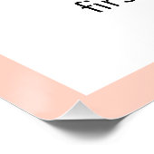 Poster Bunny Floral First Birthday Welcome Sign (Coin)