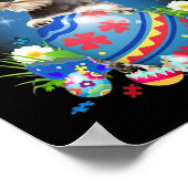 Poster Bunny Schnauzer Avec Panier À Oeufs Chasse aux Fle (Coin)