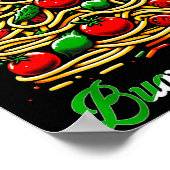 Poster Buon Natale Italian Pasta Christmas Tree Xmas For  (Coin)