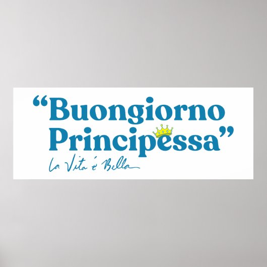 Poster Buongiorno Principessa (Devant)