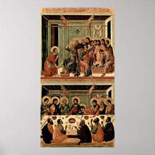 Poster Buoninsegna - lavage du dernier dîner de pieds