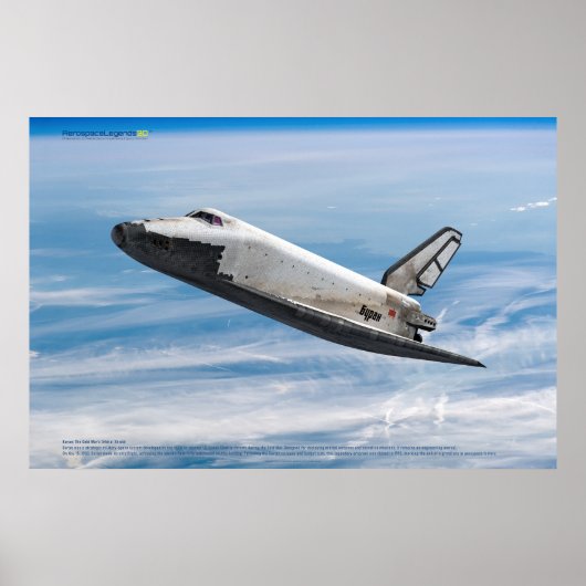 Poster Buran: Legendary Soviet Shuttle in Flight (Devant)