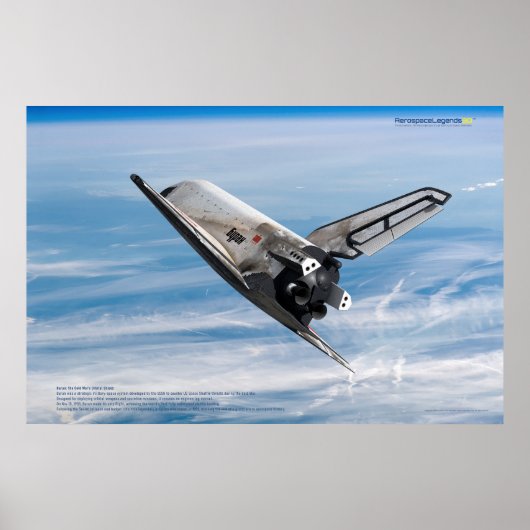 Poster Buran: Legendary Soviet Shuttle in Flight (Devant)