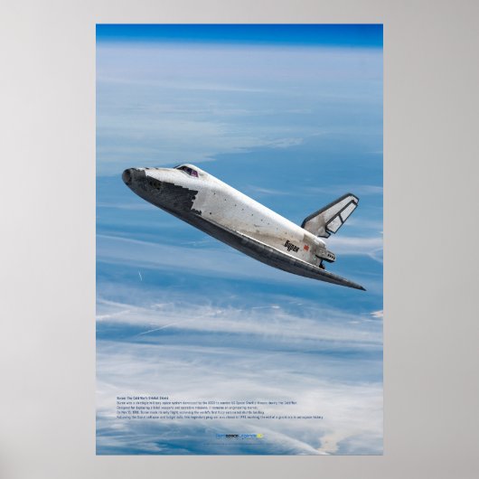 Poster Buran Soviet Shuttle Atmospheric Reentry  (Devant)
