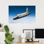 Poster Buran Soviet Shuttle Atmospheric Reentry (Bureau à domicile)