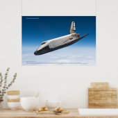 Poster Buran Soviet Shuttle Atmospheric Reentry (Cuisine)