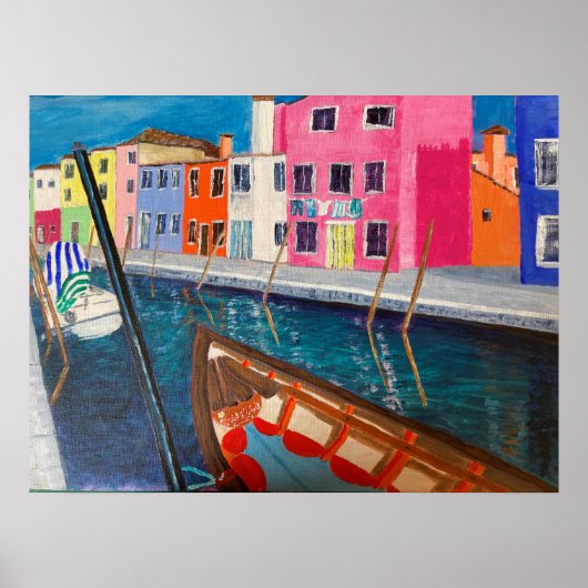 Poster Burano Venice Italie (Devant)