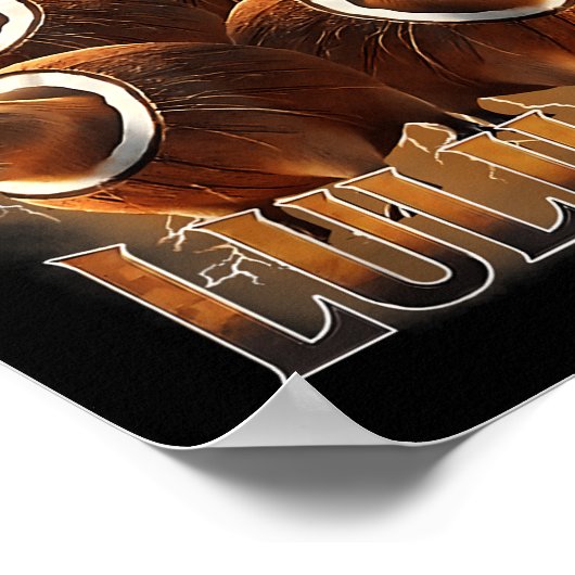 Poster Burbaloni Luliloli Italien Cerveau Rot Capybara me (Coin)