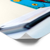 Poster Bureau Bot dur au travail (Coin)