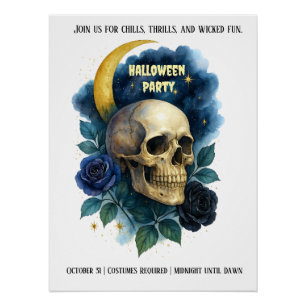 Poster Bureau d'affaires Communauté Halloween Déplaisant