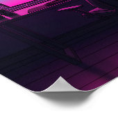 Poster Bureau de jeu Vaporwave (Coin)