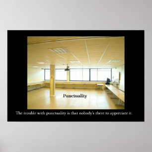 Poster Bureau de la PONTUALITÉ Motivationnel/Anti-motivat