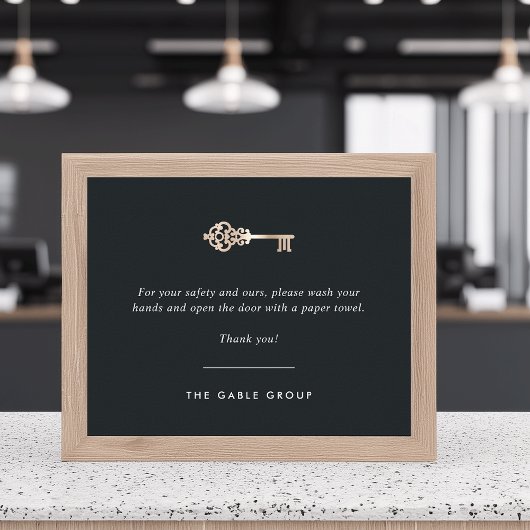 Poster Bureau de l'immobilier ou salle de bain de vente a