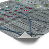 Poster Bureau de mixage de musique (Coin)