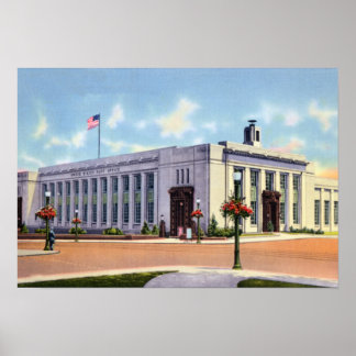 Poster Bureau de poste Allentown Pennsylvanie