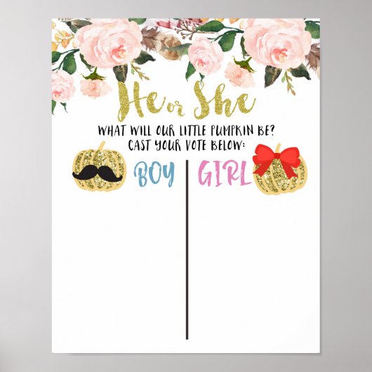 Poster Bureau de vote des Citrouilles d'or (Devant)