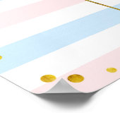 Poster Bureau de vote des Citrouilles floraux blancs (Coin)