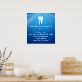 Poster Bureau dentaire ou dentaire Blue Plunge (Cuisine)