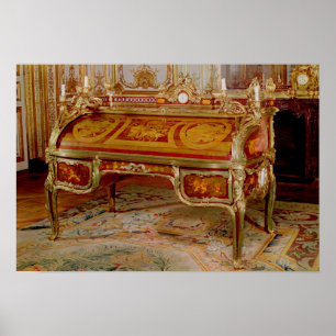 Poster Bureau du Roi par Oeben et Riesener