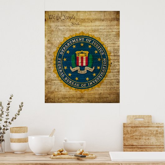 Poster Bureau fédéral d'enquête (Cuisine)