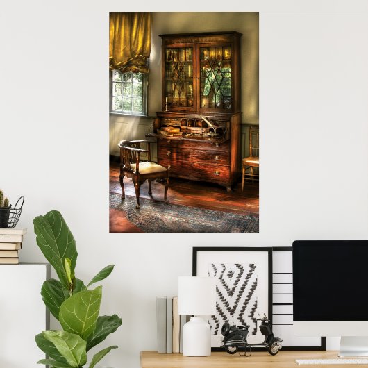 Poster Bureau - L'étude (Bureau à domicile)