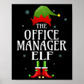 Poster Bureau Manager Elf Xmas Correspondant Groupe Famil (Devant)