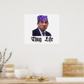 Poster Bureau Michael Prison Mike Scott Thug Life (Cuisine)