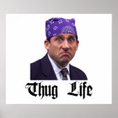 Poster Bureau Michael Prison Mike Scott Thug Life (Devant)