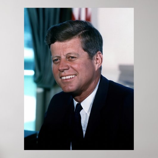 Poster Bureau ovale Portrait Président John F. Kennedy (Devant)