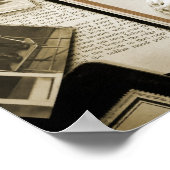 Poster Bureau vintage (Coin)