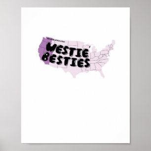 Poster Bureaux Westie Bestie